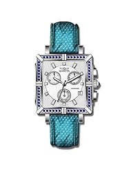 Invicta 10331 Womens Wildflower Classique Quartz Crystal Accented Blue Watch w/ 7-Piece Leather Strap Set
