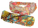 L. Erickson USA Interlock Turban - Floral Fan Silk Print
