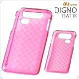 レイ・アウト au by KDDI DIGNO ISW11K用キラキラソフトジャケット/ピンク RT-ISW11KC5/P