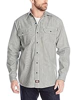 Dickies Men's Big-Tall Long Sleeve Button-Front Logger Shirt