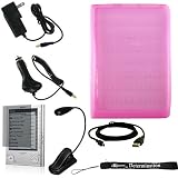 Ultimate Sony Reader eBook Touch Edition PRS-600 Bundle Pack: Silicone Skin Cover Case, eBook LED Light, USB 2in1 Data Cable, Car Charger, Wall Charger, and Screen Protector with 4-Inch eBigValue TM Determination Hand Strap