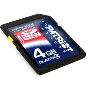 Patriot Signature 4 GB SDHC Class 4 Secure Digital Card PSF4GSDHC4