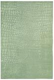 Martha Stewart Amazonia Hand-knotted Tibetans Canopy / Green 2' 3 x 10' Area Rug
