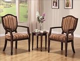 Bernard Accent Table with 2 Chairs By CrownMark Furniture
