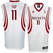 Yao Ming Jersey: adidas White Replica #11 Houston Rockets Jersey