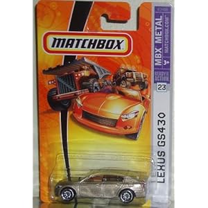 Mattel Matchbox 2007 MBX Metal Scale Die Cast Car # 23 - Metallic Light Brown Luxury Sedan Lexus GS430