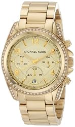 Michael Kors Watches Ladies Gold Blair (Gold)