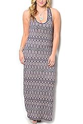 Plus Size Sexy Fitted Polyester/Spandex Maxi Dress 