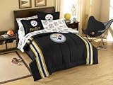 Pittsburgh Steelers NFL Embroidered Comforter Twin/Full (64 x 86")