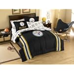 Pittsburgh Steelers NFL Embroidered Comforter Twin/Full (64 x 86")