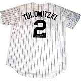 Steiner Sports MLB Colorado Rockies Troy Tulowitzki Replica White Pinstripe Rockies Jersey (Signed on the Back)