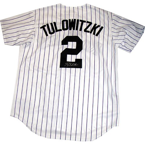Steiner Sports MLB Colorado Rockies Troy Tulowitzki Replica White Pinstripe Rockies Jersey (Signed on the Back)