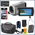 Sony DCR-SX60 Palm-Sized Camcorder + 8 Gigabyte Pro-Duo Memory Stick + Sony Camcorder Case + Deluxe Camcorder Accessory Kit