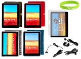 CrazyOnDigital Skin Cases with Charger Screen Protector For Samsung Galaxy Tab P7510 (9-item)