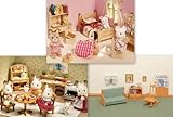 Calico Critters Kitchen, Sister's Bedroom, Living Room 3 Furniture Sets Calico Critters Kitchen, Sister's Bedroom, Living Room 3 Furniture Sets