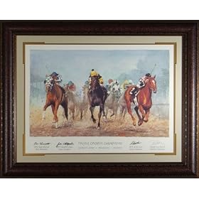 Triple Crown - Signed & Framed - Photo Display