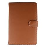 Bundle Monster Barnes & Noble Nook Ebook Synthetic Leather Opening Case Cover Jacket with Interior Compartments - Brown