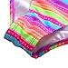 Attraco Big Girls Rainbow Stripe Splice One Piece Swimsuit Swimwear