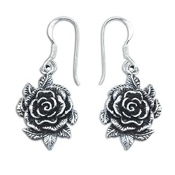 Sterling Silver Handmade Fashion Earring Jewelry 1.75 Inches