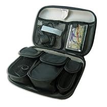 Premium Hard Shell Travel Case for Select Magellan GPS Navigator Maestro , Roadmate , Explorist & Crossover Models- to hold unit, adapters, memory cards and other accessories ** Includes Custom Designed MousePad **