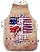 Red Dog I Love Our Heroes Patriotic Apron w/WWII image USA Made by FlagClothes