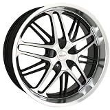 17x8 Touren TR7 (3170) (Black w Machined Face & Lip) Wheels Rims 5x112 120... by Touren