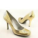 JESSICA SIMPSON Henri Gold New Heels Shoes Womens