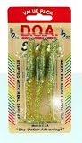 DOA 1/2 OZ - 4 SHRIMP CLEAR GOLD GLITTER 3 PACK D.O.A.