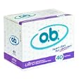 o.b. Ultra Absorbency Tampons, 40-Count Boxes (Pack of 3)