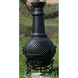 Blue Rooster - ALCH016-CH - Gatsby Cast Aluminum Chiminea - Charcoal - Medium