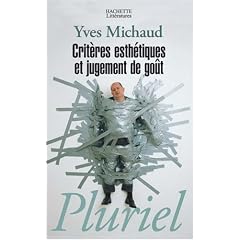 Crit�res esth�tiques et jugement de go�t