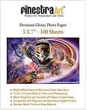 5" X 7" 100 Sheets Premium Glossy Photo Paper 270G 11mil [Office Product]