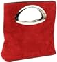 "Emily" Clutch/Henkeltasche Wildleder (25bx26hx7t cm)