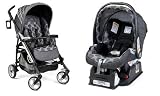 Peg Perego 2012 Pliko Four Stroller With Primo Viaggio Car Seat in Pois Grey