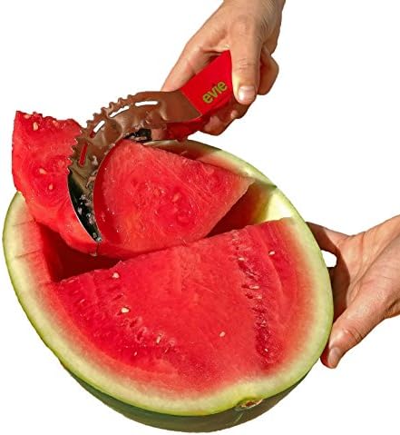 Watermelon Slicer & Server - Faster than a Melon Baller - Safer than a Knife - Stainless Steel Cutter