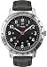 Timex Men's Weekender T2N639 Black Leather Quartz Watch with Black Dial