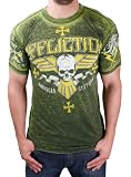 AFFLICTION Bullet Bars Raw Edge Patch Mens T-Shirt