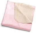 Sherpa & Suede Stroller Blanket - Pink