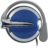 Panasonic RP-HS43 Clip-On Headphones with XBS® Extra Bass System (Blue)