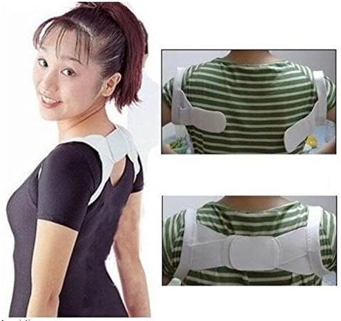 Healtheveryday®Adjustable Therapy Posture Corrector Beauty Body Back Support Shoulder Brace Band Belt Correction Beauty (L)