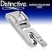 Distinctive Narrow Rolled Hem Sewing Machine Presser Foot - Fits All Low Shank Snap-On Singer*, Brother, Babylock, Viking (Husky Series), Euro-Pro, Janome, Kenmore, White, Juki, Bernina (Bernette Series), New Home, Necchi, Elna and More!