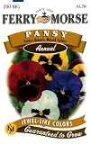 Ferry-Morse Annual Flower Seeds 1105 Pansy - Swiss Mix 200 Milligram Packet