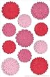 Red & Pink Dahlia Stickers By Martha Stewart Crafts