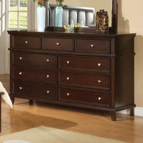 Saxton Dresser in Dark Cappuccino Finish by Coaster Furniture