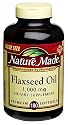 Nature Made Flaxseed Oil Softgels, 1000 mg, 180-Count Bottles (Pack of 2)