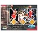 Michael Jordan Autographed Chicago Bulls -Three - Game Used Championship Floor Pieces- 3.5- x 5- Commemorative