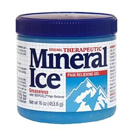 Mineral Ice Therapeutic Pain Relieving Gel, 16-Ounce Jars (Pack of 2)