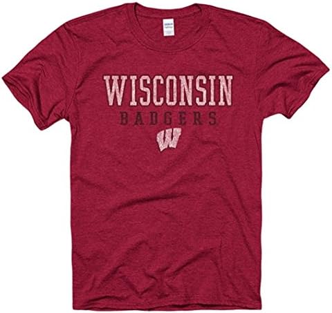 Wisconsin Badgers Adult Deluxe Soft Style T-Shirt