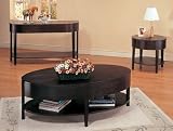 Coffee Table with Sleek Design in Cappuccino Finish