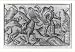 Historic Print (M): [Illustration of activities of Lapps and Finns: Man & horse on snowshoe baskets